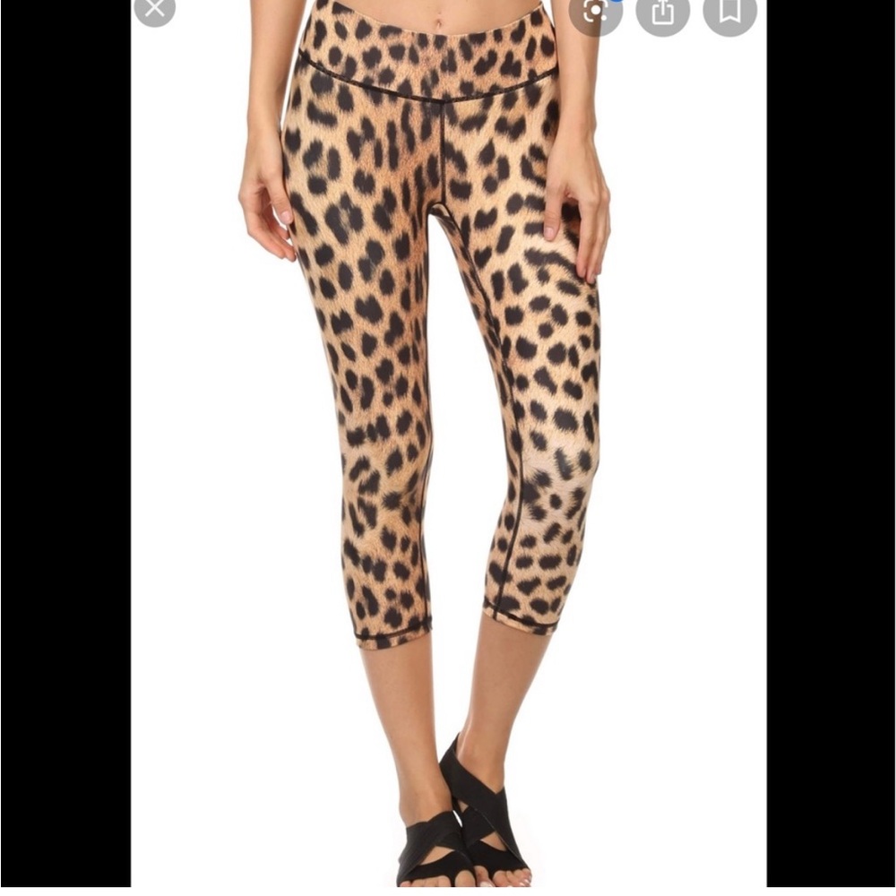 PopActive leopard print crop leggings S